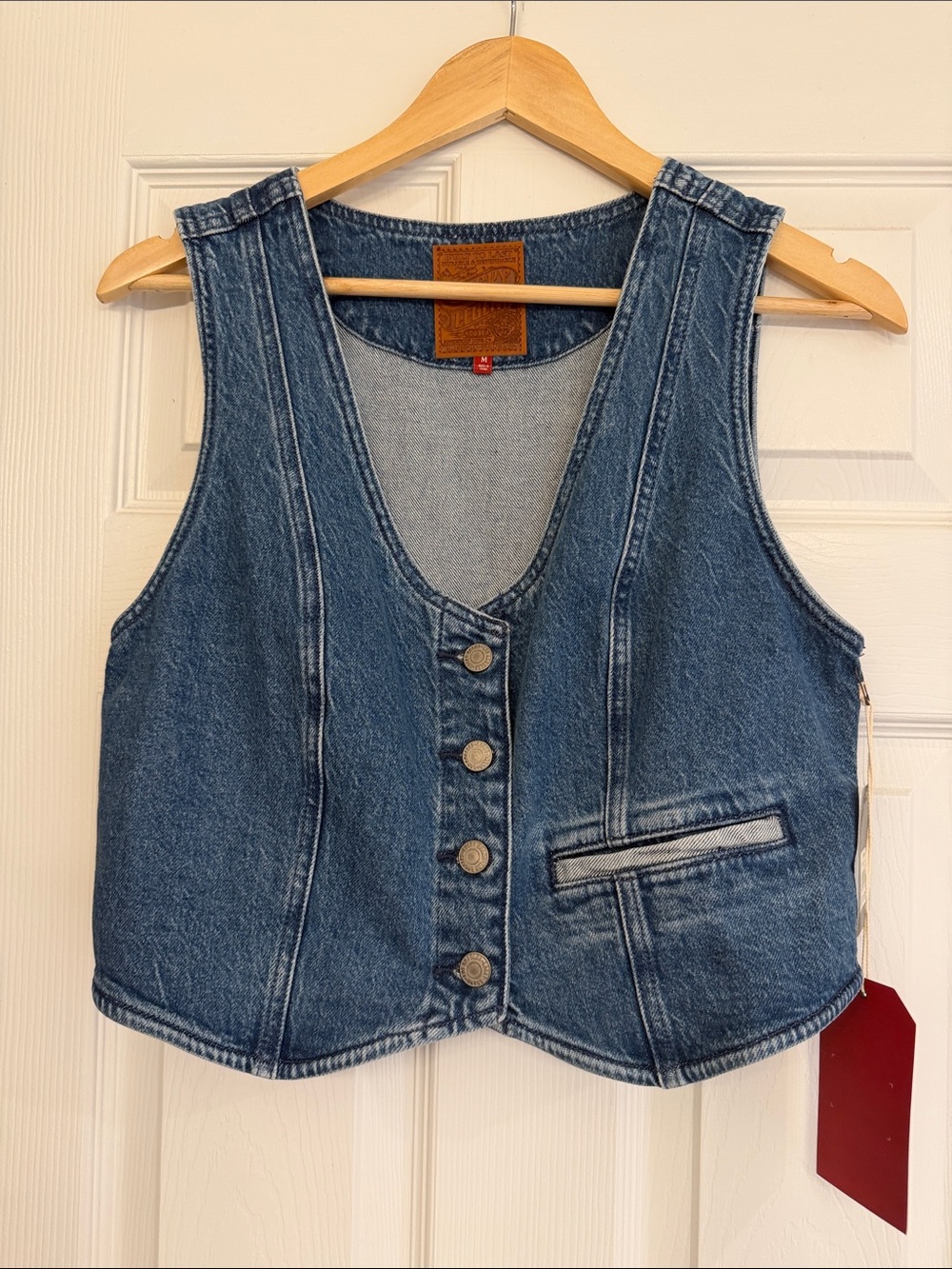 Lucky Legend limited edition by Lucky Brand. Dark Blue Denim Button-Front Vest